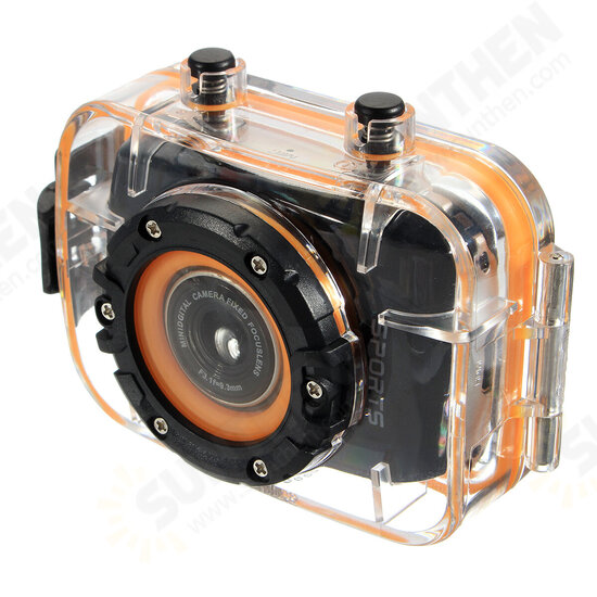 W108 2 Inch 1080P HD Sport CameraMini Car Action 10 Meters Waterproof Buit-in Lithium Battery