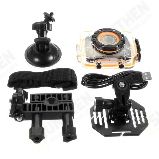 W108 2 Inch 1080P HD Sport CameraMini Car Action 10 Meters Waterproof Buit-in Lithium Battery