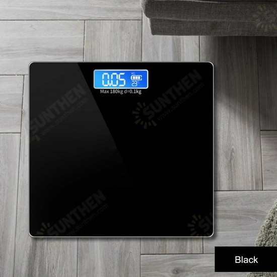 180KG LCD Digital Body Fat Weight Scale Tempered Glass Fitness Health Balance