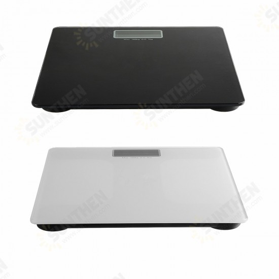 180KG LCD Digital Body Fat Weight Scale Tempered Glass Fitness Health Balance