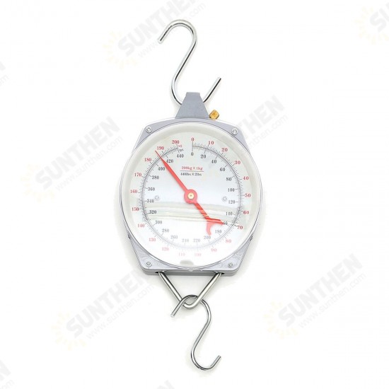 200KG/440lbs Capacity Hanging Scales Mechnical with Hook