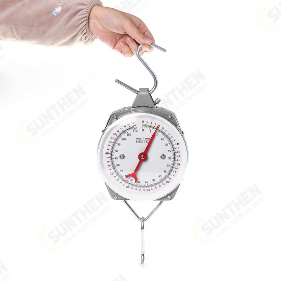 50kg Mechanical Hanging Clock Face Weight Scale