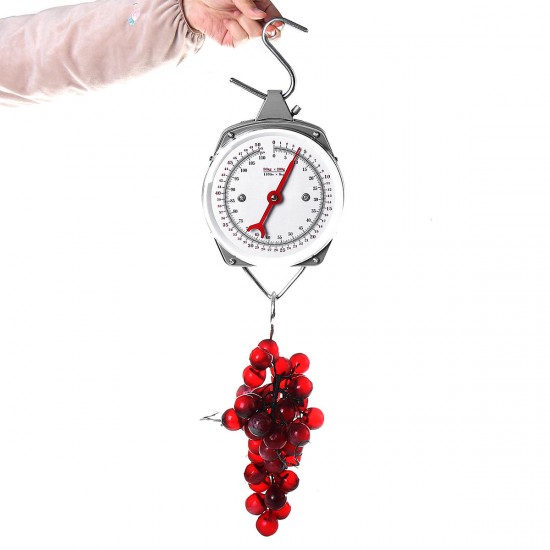 50kg Mechanical Hanging Clock Face Weight Scale
