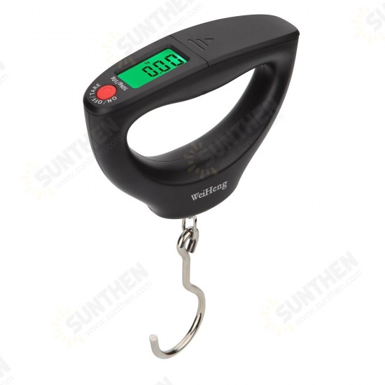 50kg/10g Portable Pocket Scale LCD Digital Electronic Hand Held Hook Luggage Hanging Scale Backlight Balance Weighing