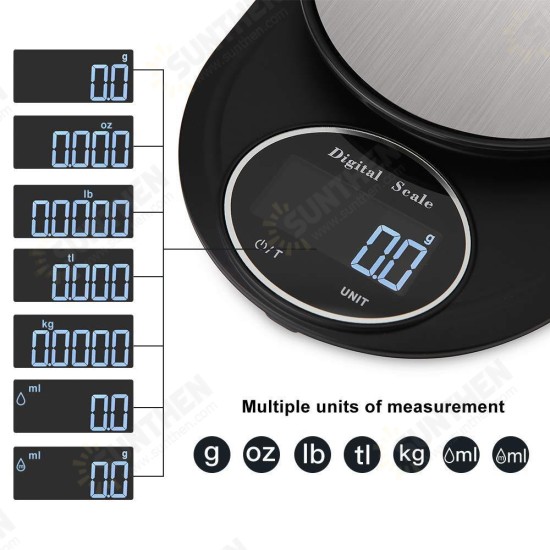 High-precision 5KG/0.1g Digital Scale Baked Food Scales Multi-function Small Scales Kitchen Scales