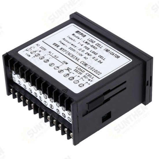 LM8-RRD Digital Weighing Controller Indicator LED Weight Controller Indicator 1-4 Load Cell Signals Input 2 Relay Output 4