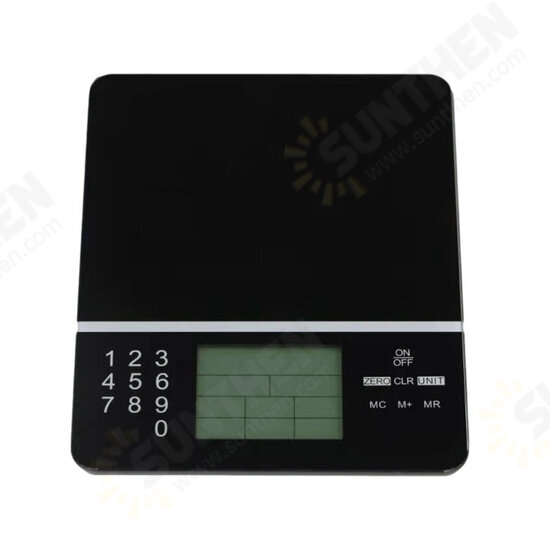 Portable Kitchen Scale 50Kg LCD Touch Screen Digital Display Backlight Weighing Scales Automatic Electronic Weighing Scale