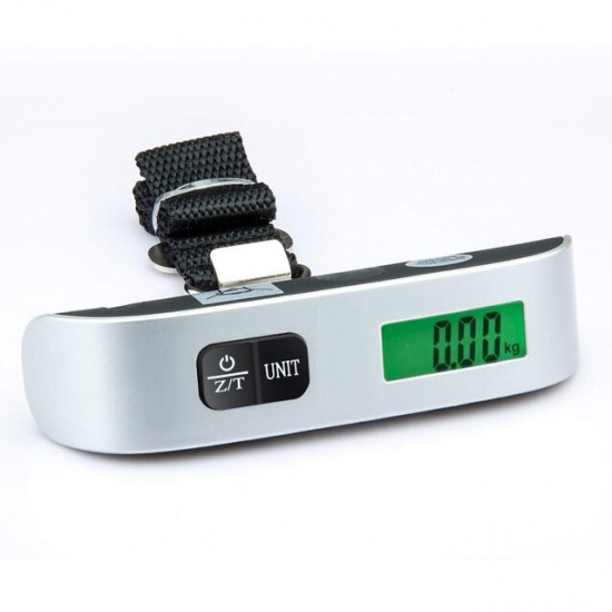 Portable Luggage Scale 110IB/50KG Household Portable Electronic Scale LCD Travel Luggage Hanging Weighing Tool