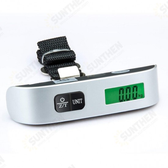 Portable Luggage Scale 110IB/50KG Household Portable Electronic Scale LCD Travel Luggage Hanging Weighing Tool