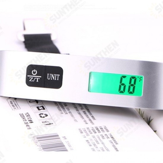 Portable Luggage Scale 110IB/50KG Household Portable Electronic Scale LCD Travel Luggage Hanging Weighing Tool