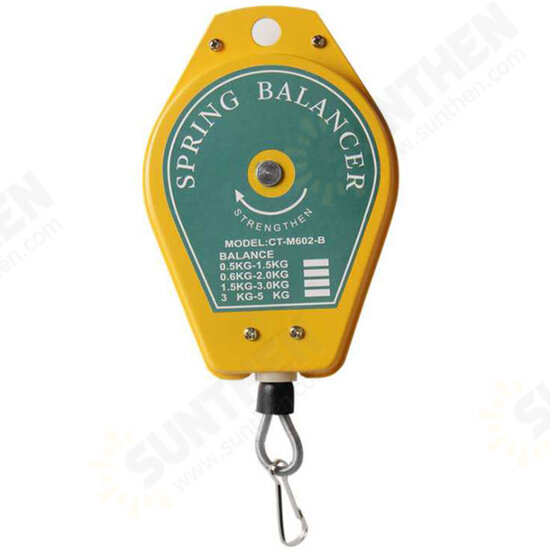 Retractable Spring Balancer Screwdriver Hanging Tool Torque Wrench Hanger Steel Wire Rope Measuring Tool Holder Ergonomic Hanging Balance BOX