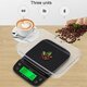 WH-B25L Coffee Scale 3kg/0.1g Coffee Scale with Timer Portable Electronic Digital Kitchen Scale High Precision LCD Scales