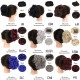 30 Colors Big Steel Fork Hair Ring Wig Updo Cover Fluffy Chemical Fiber Wig Piece