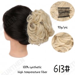 30 Colors Big Steel Fork Hair Ring Wig Updo Cover Fluffy Chemical Fiber Wig Piece 30 Colors Big Steel Fork Hair Ring Wig Updo Cover Fluffy Chemical Fiber Wig Piece