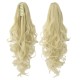 30 Colors Ponytail Hair Extension High Temperature Fiber Catch Clip Long Curly Straight Ponytail