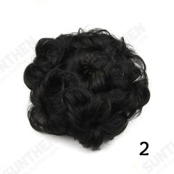 8 Colors Flower Bud Head Short Curly Hair Seven Flowers Drawstring Wig Piece 8 Colors Flower Bud Head Short Curly Hair Seven Flowers Drawstring Wig Piece