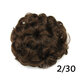 8 Colors Flower Bud Head Short Curly Hair Seven Flowers Drawstring Wig Piece