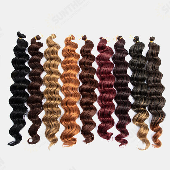 9 Colors Crochet Box Braids Hair Bundles Chemical Fiber Little Braid Ponytail Hair Ring