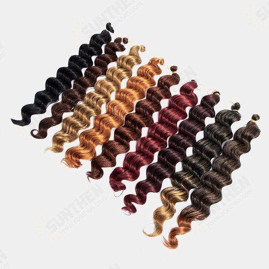 9 Colors Crochet Box Braids Hair Bundles Chemical Fiber Little Braid Ponytail Hair Ring