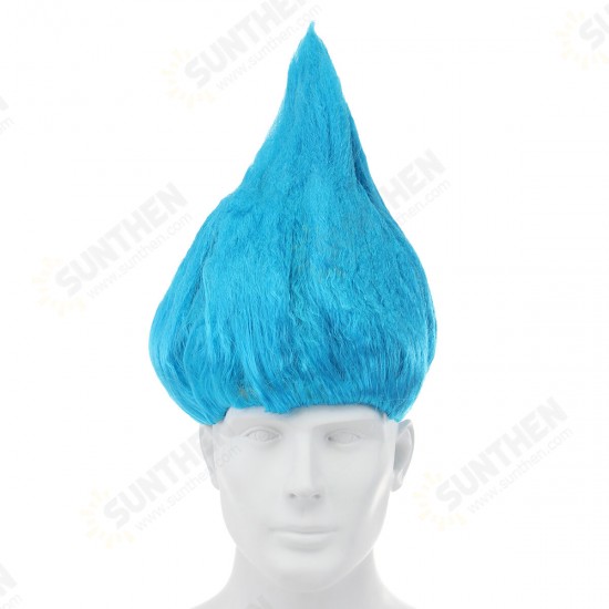 Elf Flames Shaped Hair Wig Halloween Colorful Party Cosplay Masquerade Dressing Wigs