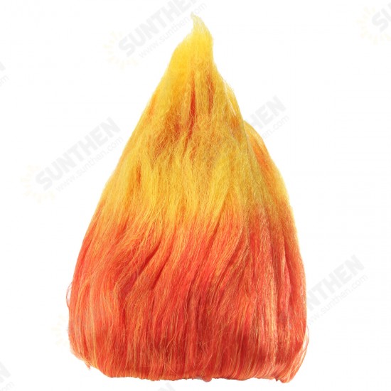 Elf Flames Shaped Hair Wig Halloween Colorful Party Cosplay Masquerade Dressing Wigs