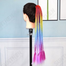 Halloween Colored Dirty Braids High Temperature Fiber Crochet Small Hair Braids Ponytail Hair Extensions Halloween Colored Dirty Braids High Temperature Fiber Crochet Small Hair Braids Ponytail Hair Extensions