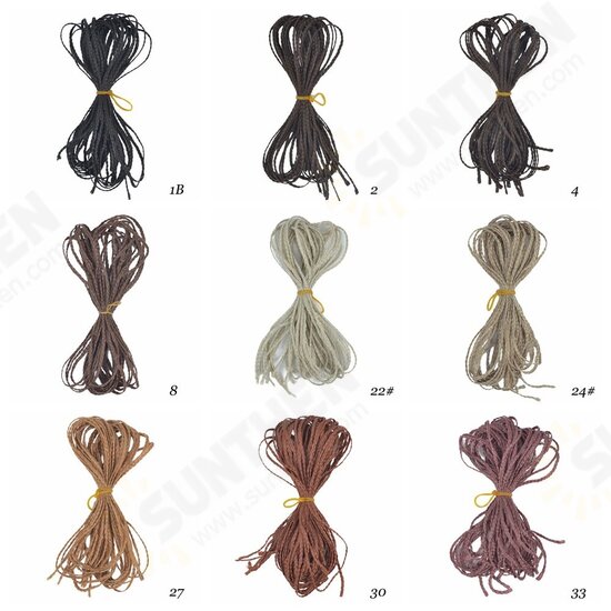 Halloween Crochet Box Braids Hair Bundles Colored Dirty Braids Ponytail Synthetic Hair Extensions