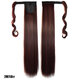 Long Straight Ponytail Women's Synthetic Hair Extensions 6 Colors Magic Tape Clip In Hairpiece Chocolate Brown Hair Extensions