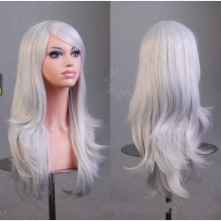 Micro-Rolled Oblique Bangs Long Curly Hair Anime Show Cosplay Color Wig -70cm Micro-Rolled Oblique Bangs Long Curly Hair Anime Show Cosplay Color Wig -70cm