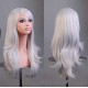 Micro-Rolled Oblique Bangs Long Curly Hair Anime Show Cosplay Color Wig -70cm