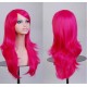 Micro-Rolled Oblique Bangs Long Curly Hair Anime Show Cosplay Color Wig -70cm