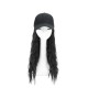 Woman Girl Cap Wig Hat Light Long Wavy Halloween Party Curly Club Winter