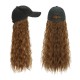 Woman Girl Cap Wig Hat Light Long Wavy Halloween Party Curly Club Winter