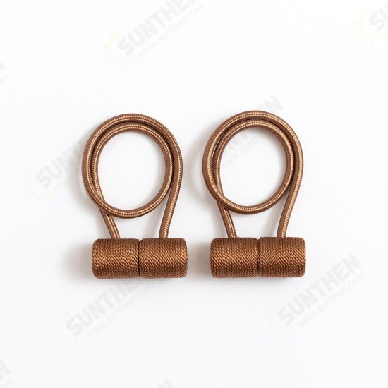 2Pcs Curtain Tiebacks Twist Curtain Tiebacks Random Modeling Window Curtain Holdbacks Decorative Home Office Rope Hook for Window Blackout and Sheer Panels