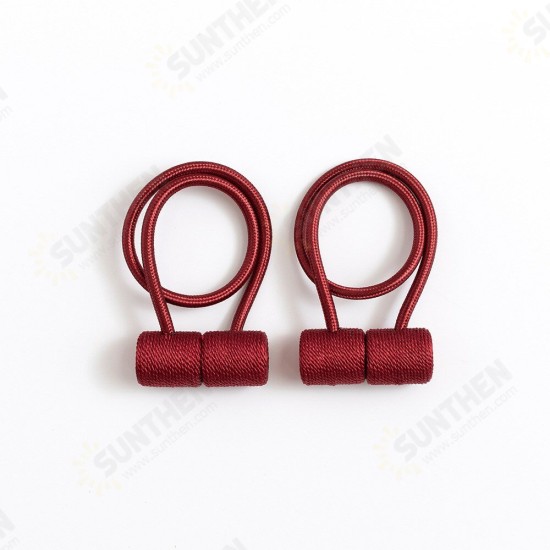 2Pcs Curtain Tiebacks Twist Curtain Tiebacks Random Modeling Window Curtain Holdbacks Decorative Home Office Rope Hook for Window Blackout and Sheer Panels