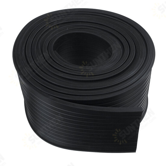 5M Rubber Strip Garage Door Bottom Weather Seal Trim T-End Buffer Anti-collision Damping Strip For 16' Wide Doors