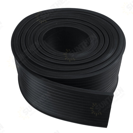 5M Rubber Strip Garage Door Bottom Weather Seal Trim T-End Buffer Anti-collision Damping Strip For 16' Wide Doors