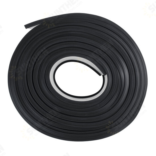 5M Rubber Strip Garage Door Bottom Weather Seal Trim T-End Buffer Anti-collision Damping Strip For 16' Wide Doors