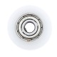 5x24x7mm U Notch Nylon Round Pulley Wheel Roller For 3.8mm Rope Ball Bearing