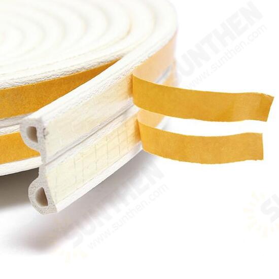 5M Self Adhesive Strip D Type Window Door Draught Rubber Excluder Foam Seal Strip