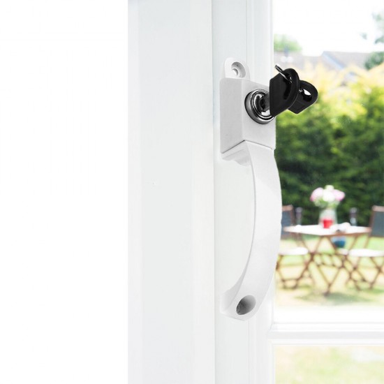 Universal Window Handle Inline Lock Handle Pull Locking Home Safety Lock