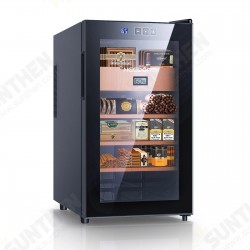 48L Cooler Humidor, Electronic Cooler Humidor with Heating (300 Capacity) with Spanish Cedar Wood Shelves & Drawer with Hygrometer, Upgraded Version Cooler Humidor, 1.7 Cu Ft 48L Cooler Humidor, Electronic Cooler Humidor with Heating (300 Capacity) with Spanish Cedar Wood Shelves & Drawer with Hygrometer, Upgraded Version Cooler Humidor, 1.7 Cu Ft