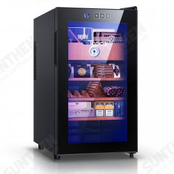 NO-48B 48L Cooler Humidor, Electronic Cooler Humidor (300 Capacity) with Spanish Cedar Wood Shelves & Drawer with Hygrometer, Upgraded Version Cooler Humidor,2 Year Warranty, 1.7 Cu Ft NO-48B 48L Cooler Humidor, Electronic Cooler Humidor (300 Capacity) with Spanish Cedar Wood Shelves & Drawer with Hygrometer, Upgraded Version Cooler Humidor,2 Year Warranty, 1.7 Cu Ft