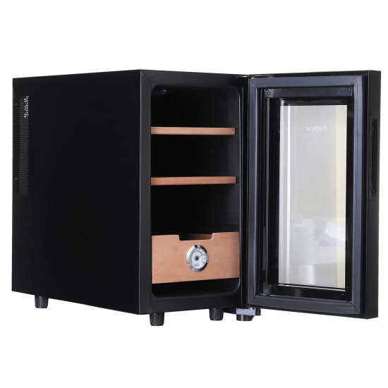 Electronic Cooler Humidor,150 capacity, with Spanish Cedar Wood Shelves (23L-150 Capacity)
