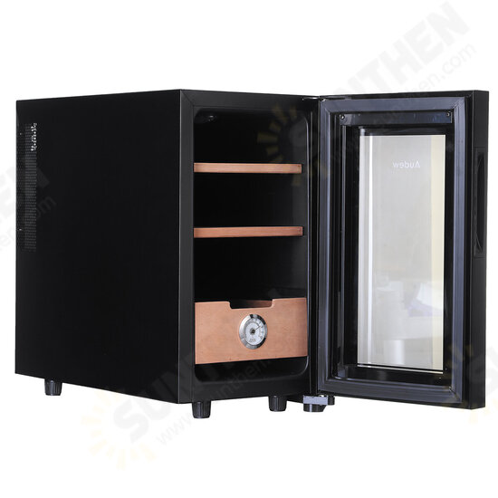 Electronic Cooler Humidor,150 capacity, with Spanish Cedar Wood Shelves (23L-150 Capacity)