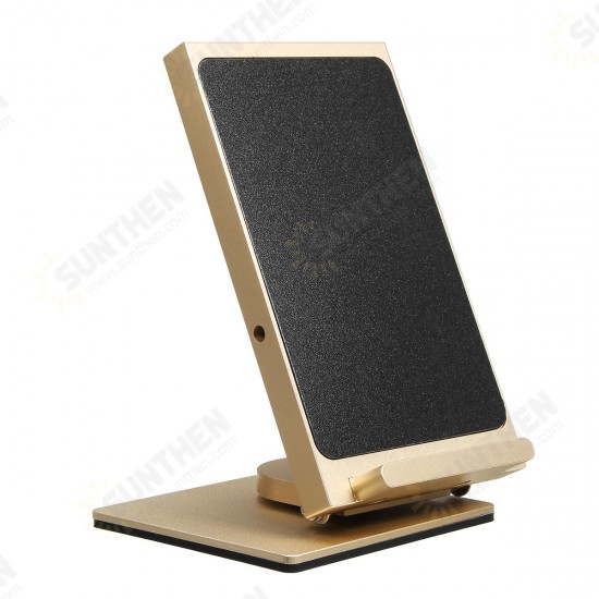 10W 2 Coils 360 Degree Rotation 9V Qi Wireless Fast Charger Desktop Holder for iPhone X 8 Plus S8 S9