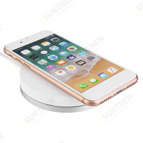 10W Fast Qi Wireless Charging Dock Charger Pad Mat Aluminum With LED Light For iphone X 8/8Plus Sams