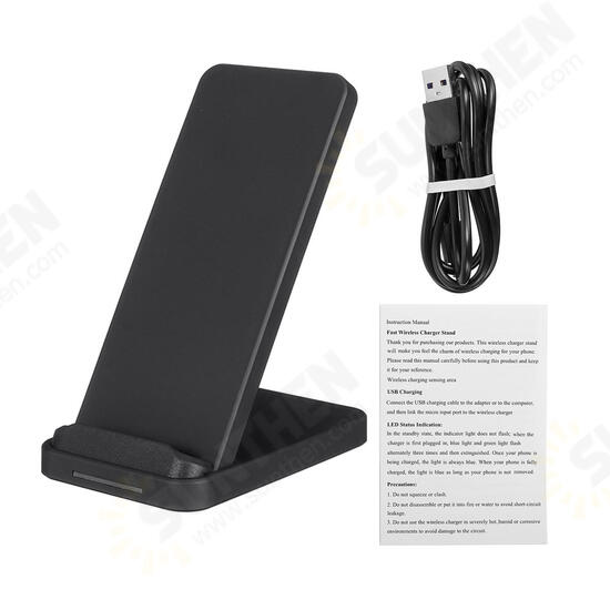 10W Intelligent Recognition QI Wireless Charger Phone Holder Mount for Samsung Huawei