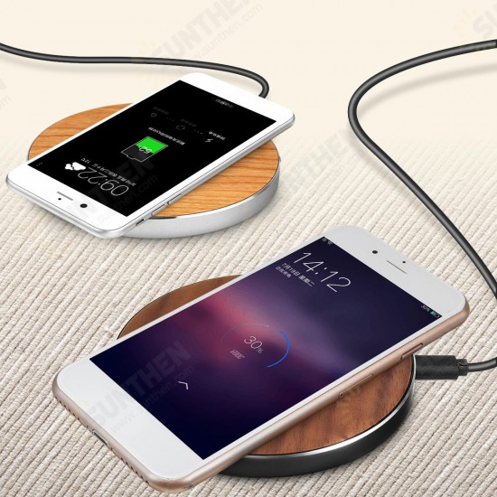 10W Wireless Metal Wooden LED Fast Desktop Charger Pad for iPhone X 8 Plus S8 S9 Note 8 10W Wireless Metal Wooden LED Fast Desktop Charger Pad for iPhone X 8 Plus S8 S9 Note 8