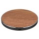 10W Wireless Metal Wooden LED Fast Desktop Charger Pad for iPhone X 8 Plus S8 S9 Note 8